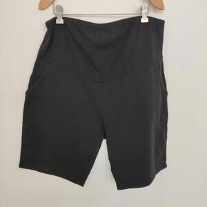 LC Waikiki Maternity Black Over-Bump Shorts Bermuda Large